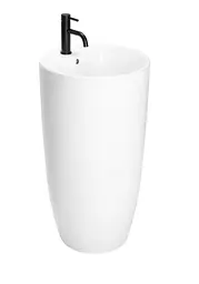 Умивальник Rea Anya 45x45x84 white, окремостоячий (REA-U6503), Глянцева - мініатюра 7