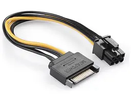 Кабель живлення для відеокарти 6-pin to SATA Male (S0512)