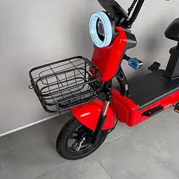 Міський електровелосипед EVOBIKE Nova S 500W з пасажирським сидінням, поворотниками, корзиною та дисплеєм, 48V 12Ah (економний, до 40 км/год), червоного кольору  - мініатюра 22