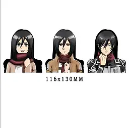 Голографічна наклейка Атаки титанів Attack on Titan Мікаса hs 5