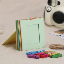 Набір фоторамок Fujifilm з прищіпками для Instax Mini (12, 11, 40, 70, 90, 99, EVO, Link, Liplay) Polaroid 300, Z2300, 10 шт - мініатюра 10