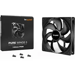 Вентилятор 140 мм, Pure Wings 3, Black, 140х140х25 мм be quiet! teh0028716 - мініатюра 4