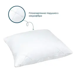 Подушка Friendly Deco ТЕП 50x50 см біла з мікрофібри - мініатюра 2