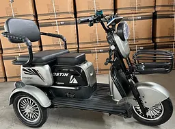 Електричний Трицикл Corso Ostin (1000W, 72V, 23Ah) + 1 Ящик Акумулятор, Гідравличні гальма Електробайк Скутер Червоний - мініатюра 8