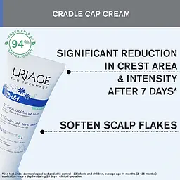 Дитячий регулювальний крем Uriage Bebe Cradle Cap Skincare від молочних скоринок 40 мл - мініатюра 6
