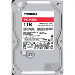 Жорсткий диск 3.5" Toshiba P300 1TB SATA 64MB [HDWD110UZSVA] [81197] - мініатюра 2
