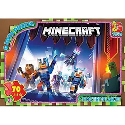 Дитячий пазл Minecraft MC803 плакат 70 елементів