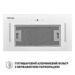 Витяжка повновбудована Perfelli BIS 5684 WH 1000 LED - мініатюра 4