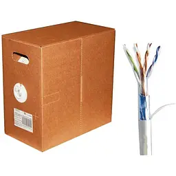 Кабель мережевий Atcom FTP 305м cat.5e Premium CU (3802)