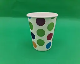 Стакан паперовий одноразовий, 250 мл, Горох кольоровий, папір, 10 штук, для щоденного використання - мініатюра 2
