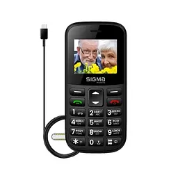 Мобільний телефон mobile Comfort 50 Easy Type-C, Black Sigma teh0020324 - мініатюра 5