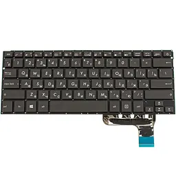 Клавіатура для ноутбука ASUS (UX303LA, UX303LN) rus, black, без фрейма, підсвічування клавіш - мініатюра 2