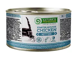 Мус для кошенят з куркою Nature's Protection Kitten Starter Mousse Chicken, 200г