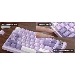 Клавіатура MageGee SKY 81 RGB Violet Switch Violet (6971969727939) [164304] - мініатюра 10