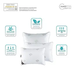Подушка антиалергенна Ideia Super Soft Classic, 45х45 см, біла (8000012306) - мініатюра 6