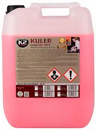Антифриз K2 Kuler -35°C червоний G12 22кг W406C