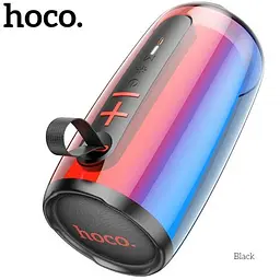 Портативна акустика Hoco з підсвічуванням HC18 бездротова чорна - мініатюра 4