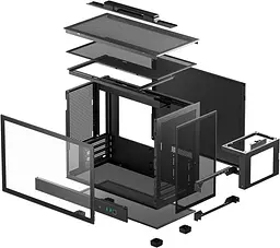 Корпус Deepcool CH160 PLUS Black (R-CH160-BKNGM0-G) - мініатюра 6