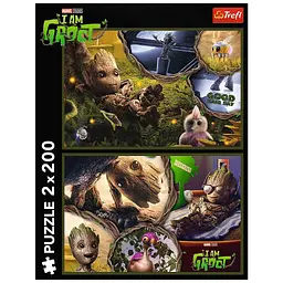 Пазл Trefl Marvel Heroes Я є Грут 2х 200 елементів (5900511133158) - мініатюра 4