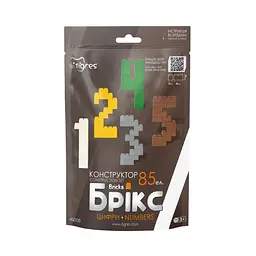 Конструктор Tigres Брікс Цифри 85 елементів (40008) - мініатюра 2