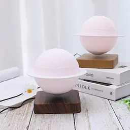 Магнітна левітаційна лампа HCNT Levitating Lamp Saturn Dark Wood Grain SIM10-GW5-S - мініатюра 6