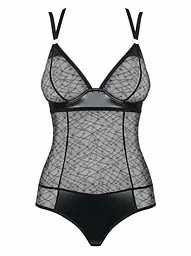 Боді Obsessive 859-TED-1 L/XL чорний - мініатюра 6