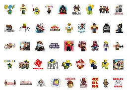 Стікерпак Роблокс Набір наклейок GeekLand ROBLOX 100 штук - мініатюра 3
