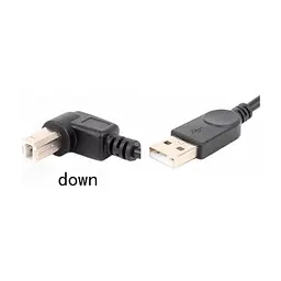 Кабель для принтера USB 2.0 AM/BM 1.0m 90 down Value (S0670)