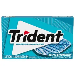 Жувальна гумка Trident Wintergreen Sugar Free Gum 14 стіків