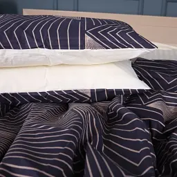 Комплект постільної білизни MirSon Ranforce Elite 17-0721 Cream and Grey Stripes 2 x 143 x 210 см сіро-кремовий (2200010686920) - мініатюра 5