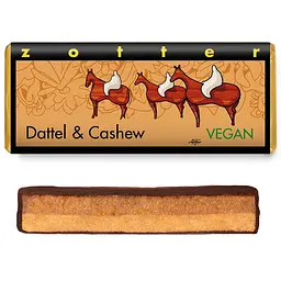 Шоколад чорний Zotter Date&Cashew органічний 70 г - мініатюра 3