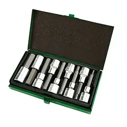 Комплект головок-біт шестигранник 1/2" Н4-Н17 80мм Toptul hoz0007958