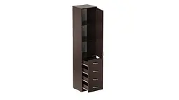 Пенал Анжело Ferrum-decor на 3 полиці з дверима та 4 ящиками 1900x400x380 ДСП Венге Магія 16 мм (FRD-104932) - мініатюра 2