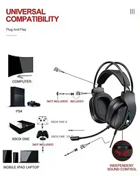 Ігровий комплект Gaming Combo 4-in-1 T-Wolf TF-400 чорний - геймерський набір клавіатура, миша, навушники та килимок для ПК - мініатюра 2