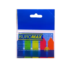 Закладки пластикові Buromax Стрілки Neon з клейким шаром 45x12 мм 125 аркушів (BM.2308-98)