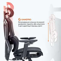 Ігрове крісло GamePro EDGE GC820MB Black (GC820MB) - мініатюра 13