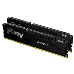 Оперативна пам'ять Kingston Fury 16GB (2x8GB) DDR5 5600MHz Beast Black (KF556C40BBK2-16)