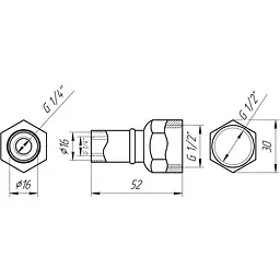 Муфта із внутрішньою різьбою прес APE AP 102 1/2″х16 000001715 - мініатюра 4