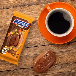 Шоколадні батончики Snickers Pumpkins Shaped Chocolate Candy Bar 6шт x 31г - мініатюра 5