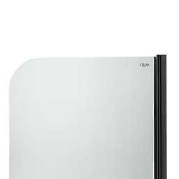 Шторка для ванни Qtap Standard BLM407513APR скло Pear 6 мм, 75x130 см, права, Права, матовий, Черный матовый - мініатюра 3