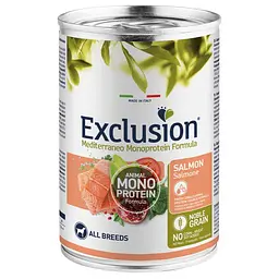 Корм Exclusion Adult Salmon для дорослих собак всіх порід з лососем 400 г