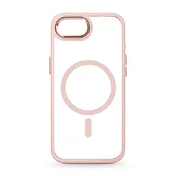 Чехол Apple iPhone 16e/17e, Unit MagSafe, розовый, прозрачный, магсейф, противоударный, магнитный, панель-накладка с поддержкой MagSafe, с поддержкой беспроводной зарядки, TPU+PC, защита всего корпуса, ударопрочный, ArmorStandart (ARM83875)