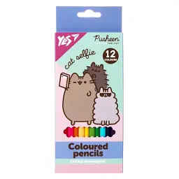 Олівці кольорові "Pusheen" YES 290761 12 кольорів Різнокольоровий