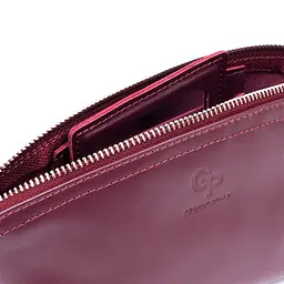 Жіноча косметичка зі шкіри Amelin Grande Pelle 11300 сливова - мініатюра 6