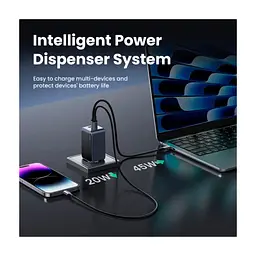 Зарядний пристрій Ugreen 3xUSB 65W (2xUSB-C+USB-A) Gan Nexode Fast Charger Grey X553 (35042) - мініатюра 5