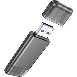 Кардрідер Hoco HB39 2-in-1 Metal Gray (604819) [168991] - мініатюра 5