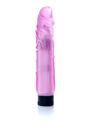 Вібратор Juicy Jelly Multispeed рожевий 22 см - мініатюра 4