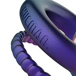 Ерекційне кільце Hueman Jupiter Vibrating Cock and Ball Ring 3.2 см (фіолетовий) - мініатюра 4