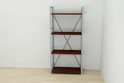 Етажерка 4/60 Ferrum-decor Серії Коннект 120x60x28 сірий ДСП Венге 16мм (FRD-105544) - мініатюра 4