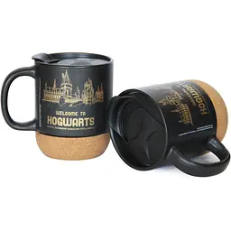Кухоль керамічний Warner Bros. Harry Potter Hogwarts з кришкою та підставкою 340 мл чорний (55001785) - мініатюра 4